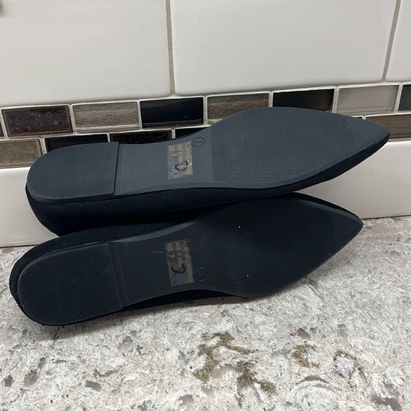 Charlotte Russe vegan suede  ankle tie flats - Picture 4 of 7